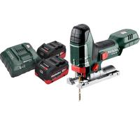 Scie sauteuse sans fil Metabo ST 18 L 90 18 V 90 mm + 2 batteries LiHD 5,5 Ah + chargeur