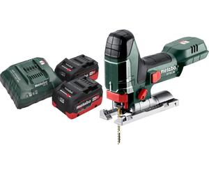 Scie sauteuse sans fil Metabo ST 18 L 90 18 V 90 mm + 2 batteries LiHD 5,5 Ah + chargeur