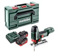 Scie sauteuse sans fil Metabo ST 18 L 90 18 V 90 mm + 2 batteries LiHD 5,5 Ah + chargeur + Metabox