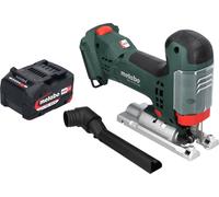 Scie sauteuse sans fil Metabo STA 18 LTX 100 18 V 100 mm Brushless + 1 batterie 4,0 Ah - sans chargeur
