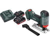 Scie sauteuse sans fil Metabo STA 18 LTX 100 18 V 100 mm Brushless + 2 batteries LiHD 4,0 Ah + chargeur