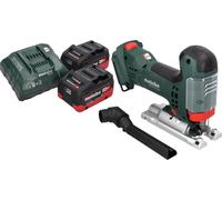 Scie sauteuse sans fil Metabo STA 18 LTX 100 18 V 100 mm Brushless + 2 batteries LiHD 5,5 Ah + chargeur