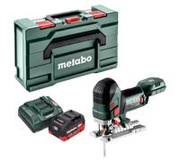 Scie sauteuse sans fil Metabo STA 18 LTX 150 BL 18 V 150 mm sans balais + 1 batterie LiHD 5,5 Ah + chargeur + Metabox