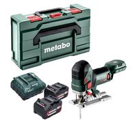 Scie sauteuse sans fil Metabo STA 18 LTX 150 BL 18 V 150 mm sans balais + 2 batteries 4,0 Ah + chargeur + Metabox