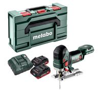Scie sauteuse sans fil Metabo STA 18 LTX 150 BL 18 V 150 mm sans balais + 2 batteries LiHD 4,0 Ah + chargeur + Metabox