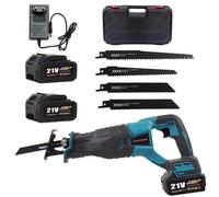 Scie sauteuse sans fil - Moteur sans balais - Pour le métal et le bois - 2 batteries - Fonctionnement sans fil
