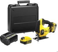 Scie Sauteuse sans Fil Stanley Fatmax V20, 18V, 2 Batteries 4Ah, SFMCS600M2K-QW, Course 19mm
