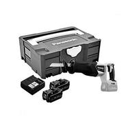 Scie sauteuse/scie sabre sans fil Panasonic EY45A1LJ2G, modèle professionnel, avec vitesse variable, incluant une batterie lithium-ion et un chargeur