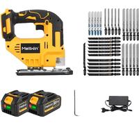 Scie sauteuse, vitesse réglable, changement de lame sans outil, lot de 2 batteries
