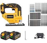 Scie sauteuse, vitesse variable, changement de lame sans outil, coffret avec 2 batteries