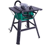 VONROC Scie sur table 1500W - Lame de scie 210 mm, 40 dents universelles - Idéale pour coupe droite et inclinée bois, plaque - Extensions de table, Guide d'onglet et parallèle, Support inclus