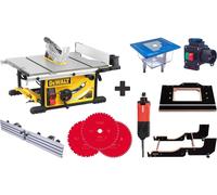 Scie sur table DeWalt DWE7492 + Kit complet de table de fraisage PRO
