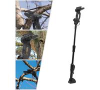 Scie télescopique sans fil - Sécateur 2-en-1 pour l'élagage - 550 W - Batterie 1 500 mAh - Manche télescopique de 1,3 m - Coupe des branches jusqu'à 10 cm - Noir