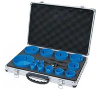 Scie trépan HSS bi-métal de 16 à 102mm - coffret de 18 pcs
