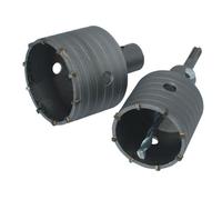 Scie trépan - SDS Plus - Ø 65 et 80 mm - Acier robuste - TCT - Idéal pour béton et briques