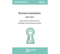 Sciences humaines 2027-2028 Paulin Ismard, L'Evénement Socrate, Tim Ingold, Une Brève Histoire des lignes - Collectif - Atlande Eds - broché - Scolaire / Universitaire