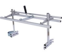 Scierie mobile à chaîne - Pour guide-chaîne de 35 à 91 cm - Hauteur de coupe 1,2 à 30 cm - Largeur de coupe max. 80 cm - Aluminium - Argent