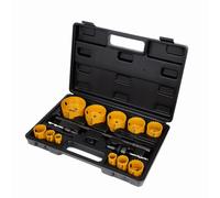 Scies Cloches Set 17tlg 19-76 MM Scie-Cloche Circulaire Métal Bois avec Adapter
