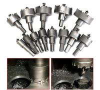 Scies trépans carbure - Coffret de 13 pièces - Idéales pour l'usinage des métaux - Diamètre de 16 mm à 53 mm - Offrent une expérience de perçage de haute qualité - Convient aux professionnels...