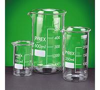 SCILABWARE 001116 Bécher 1000 mL en Verre Pyrex, Forme Haute (Pack de 10)