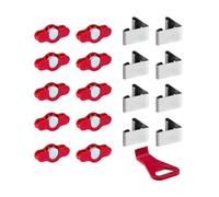 Scilm Crochets magnétiques pour socle de cuisine standard - Kit de 10 aimants + 8 crochets pied + levier - Compatible avec pieds de diamètre de 28 à 30 mm et règle diamètre 49/50 mm