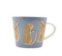 Scion Living - Keith Brymer Jones Collaboration Range - Mug en céramique Lionel Léopard - Denim - 350 ml