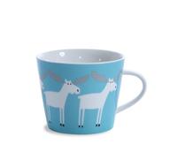 Scion Living - Keith Brymer Jones Collaboration Range - Mug en céramique Marty Moose - Aqua/Frost - 350 ml