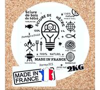 Sciure de Bois de Hêtre 10L pour Fumoir à Viande et Poisson ||Adaptée au Serpentin Fumoir à Froid |||| MADE IN FRANCE |||| Copeaux de bois compatible avec fumoirs à froid, Mélange PRO | 0,4-1 mm | 2KG