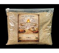 Sciure de fumage 1KG 100% Hêtre - Sac à curseur refermable - Granulométrie de 0,5 à 1mm pour fumage à froid et à chaud - Adaptée aux barbecues, générateurs et fumoirs