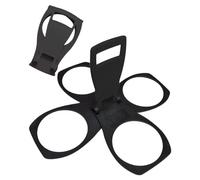 SCJJZ Support de transport pliable pour tasse,Portable,café,bière,boisson sans alcool,monture robuste,réutilisable au format de poche,Pratique et sans danger pour le transport de boissons chaudes,noir