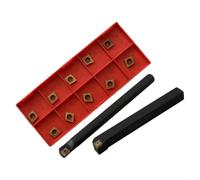 SCLCR 1010H06 Support de burin rotatif 3/8" avec métal dur S10K-SCLCR06 Barre de forage intérieure 10 mm en alliage d'acier pour acier et fonte Barre de perçage 100 mm Longueur avec 10 plaques