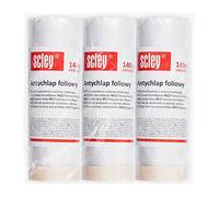 Scley Film de Masquage, film anti-poussière largeur 140cm, longueur 20m, 3 unité de bâches en plastique, transparent, film de peinture pour rénovation et déménagement, A0450-660314