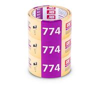 Scley Ruban adhésif double face 3x 48 mm x 10 m série 774. Fixation pour moquette et usage universel sur verre, plastique, bois ou métal. Excellente adhérence pour tout type de montage.