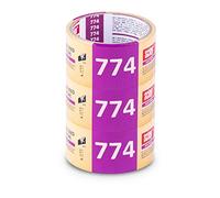 Scley Ruban adhésif double face 3x 48 mm x 5 m série 774. Fixation pour moquette et usage universel sur verre, plastique, bois ou métal. Excellente adhérence pour tout type de montage.