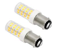 SCNNC 5W LED Ampoule Machine à Coudre B15d 220-240V 500LM Blanc Chaud 3000K | 40W Lampe Incandescence Équivalent, Non-Dimmable, Ampoule à Baïonnette B15 pour Machine à Coudre, Hotte Aspirante, 2 Pièces