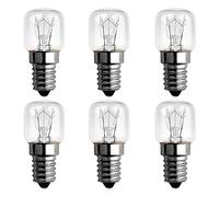 SCNNC Ampoule Four 300 Degres E14 Dimmable, Ampoule four E14 T22, Blanc Chaud 2300k, AC 220V-240V, 85LM, E14 Petit culot à vis Pygmy Lamps Pour Micro-ondes, Four, Lampe à sel, 6 Unité