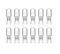 SCNNC Ampoule Halogène G9 25W 230V Dimmable 330LM Blanc Chaud 2700K | 300°C Résistant, Ampoule Capsule G9 pour Four, Micro-ondes, Cuisinière, Lampe à Cire, Lot de 12