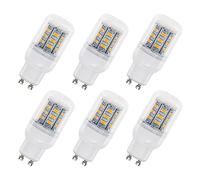 SCNNC Ampoule Mais GU10 LED 4W Tube AC230V 400LM Blanc Chaud 3000K | Non Dimmable, Équivalent Halogène 40W, 24 SMD 5730 LED Maïs GU10 pour Plafonnier, Applique Murale, Lot de 6
