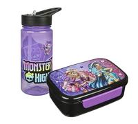 Scooli - Monster High Set de Vaisselle pour Enfants - Set Comprenant Une boîte à Pain et Une Gourde - idéal pour l'école ou la crèche - à partir de 4 Ans - en Plastique - sans BPA