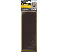 Scotch 0 Ultra Resistant Felt Pads SP84A85, Adhesive, 215 x 80 mm, Pack of 1, Grey, White