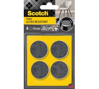 Scotch®Patin feutre bi-matière adhésif arrondi Gris / Blanc Ø 34 mm