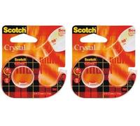 Scotch™ 600H1210 cristal set de 1 rouleaux de ruban adhésif 12 mm x 10 m (Lot de 2)