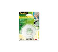 Scotch Adhésif Double Face Mousse, Toutes Surfaces, Rouleau De 19mmx1,5m Mount