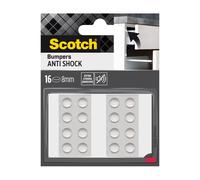 SCOTCH - Butée adhésive - Patin antichoc - Anti-bruit - Ø 8 mm - Transparent - Lot de 16