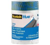 SCOTCH BLUE - Bâche de protection - Peinture - Avec adhésif - Recharge pour dévidoir - 600 mm x 27 m