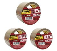 Scotch Bp977 Heavy Ruban 50M x 50M Havane, 140g, Paquet de 3