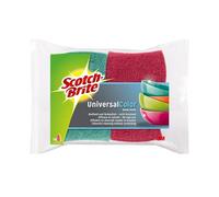 Scotch-Brite COL2 Color Éponge en cellulose, côté non-tissé puissant rose vif/rose et vert/vert clair, Lot de 2 (2 x 2 pièces)