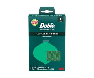 Scotch-Brite Éponge de Cuisine Dobie de Noël, Tampon à récurer en Maille à séchage Rapide avec Une Couleur Verte Festive