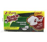 Scotch Brite - éponge fibraverde classic, depuis toujours une efficacité maximale, longue durée - 2 + 1 pièces