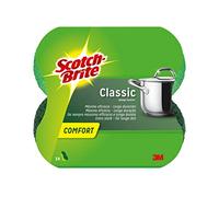 3M Scotch-Brite Classic Eponge de nettoyage confort extra forte CLCNS2, vert/vert, 2 pièces x24 morceau